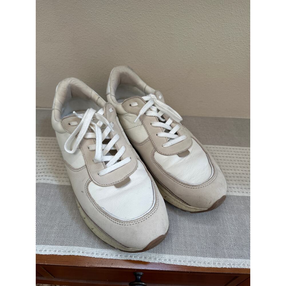 Madewell Kickoff Trainer Sneakers in Neutral Colorblock Leather  Size 10